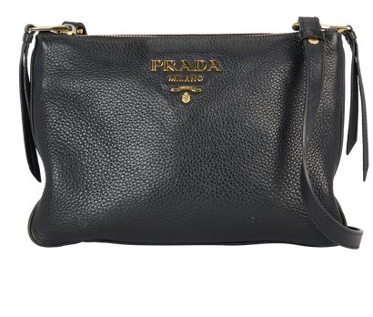 Prada double zip crossbody hotsell